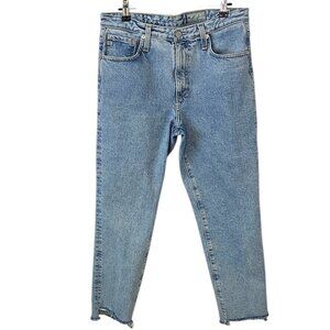 Ag Adriano Goldschmied Isabelle High Rise Straight Crop Jeans,Contour 360, 29